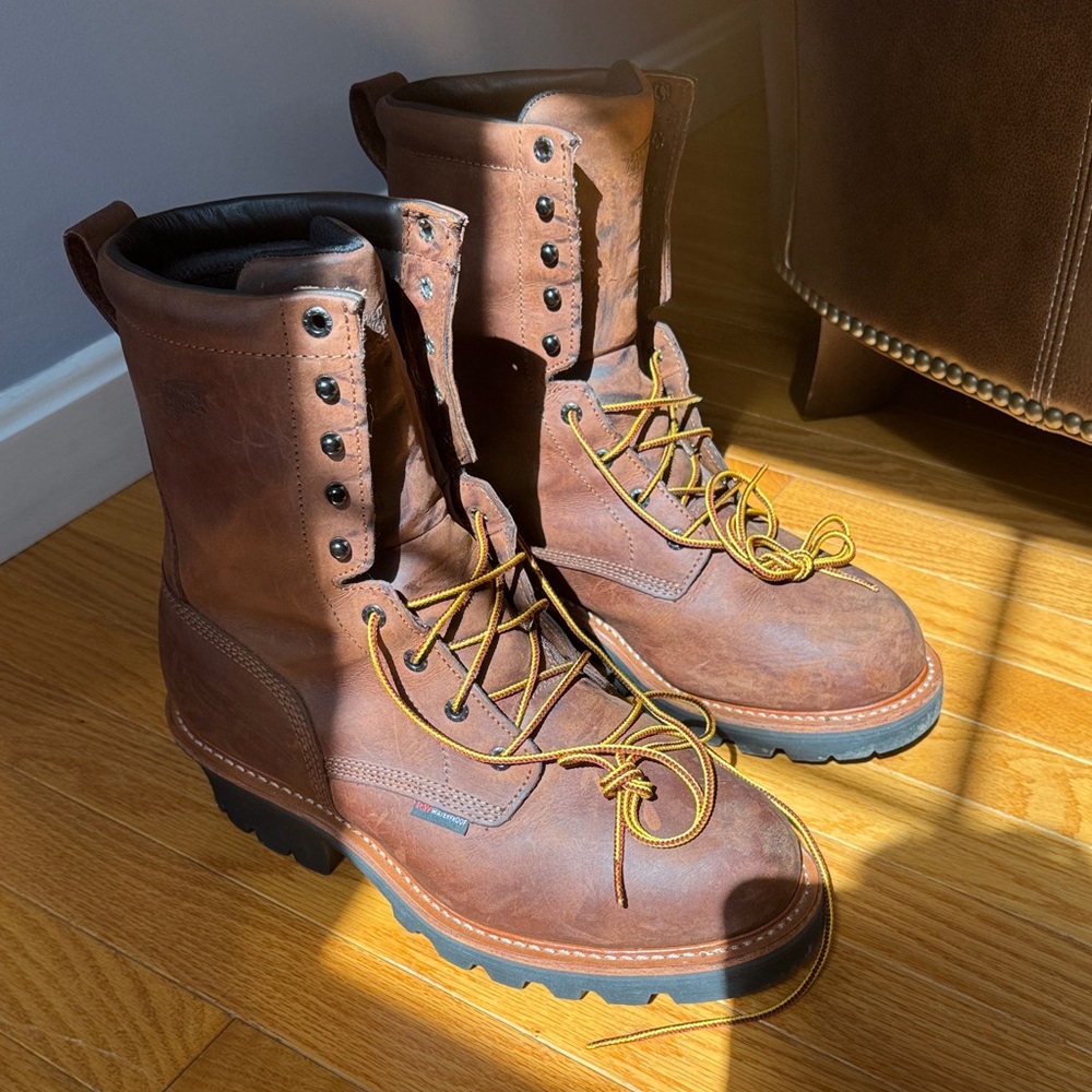 Red Wing Steel Toe Logger Boots